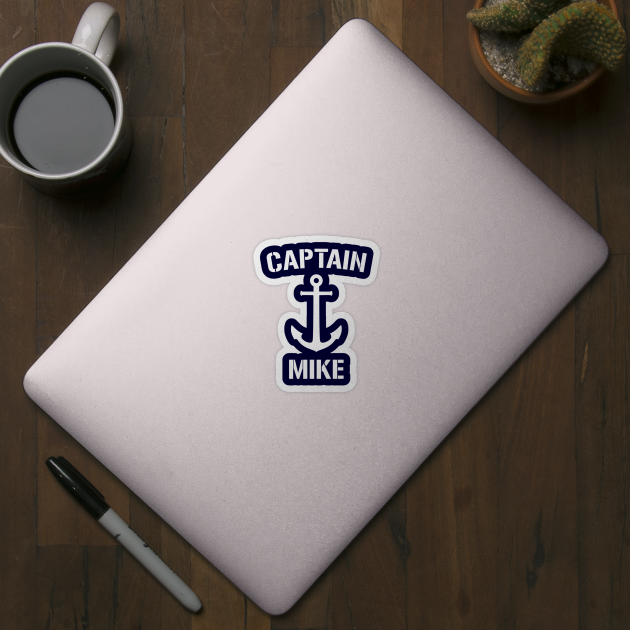 Nautical Captain Mike Personalized Boat Anchor by Rewstudio